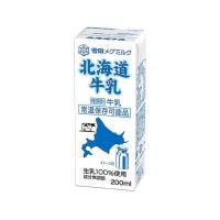 【送料無料・メーカー/問屋直送品・代引不可】雪印メグミルク 北海道牛乳 200ml紙パック×24本入×(2ケース) | のぞみマーケット