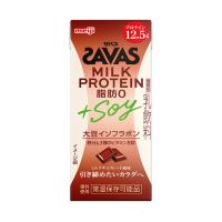 【送料無料・メーカー/問屋直送品・代引不可】明治 ザバス MILK PROTEIN(ミルクプロテイン) 脂肪0 +SOY ミルクチョコレート風味 200ml紙パック×24本入 | のぞみマーケット