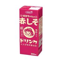 エルビー ばあちゃんの赤しそドリンク 200ml紙パック×24本入｜ 送料無料 | のぞみマーケット