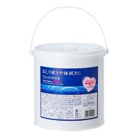 ウエットティッシュ バケツ 17×20cm 300枚入 無香料 ウェットシート ウェットタオル 手口ふき 手口拭き 介護タオル ノンアルコール まとめ買い 清拭タオル