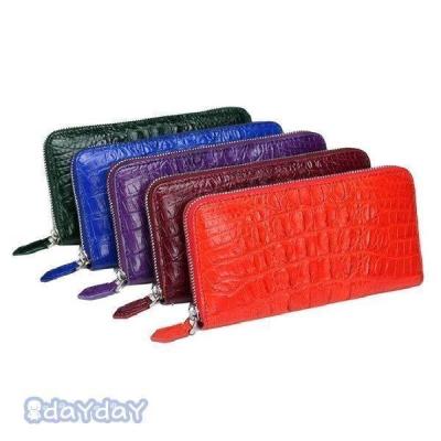 クロコダイル財布 レディース長財布 ローズパープル 中古美品 MGSABLE 長財布 クロコダイル レディース 日本製 JRA ワニ革 本