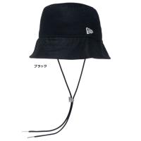 ニューエラ 2024 バケット01 セーラーブリム Sailor Brim Cord Strap Bucket ベーシック ブラック　14109569 【NEWERA 　ユニセックス　ウィメンズ　帽子】 | ゴルフショップナンバーセブン