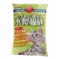 猫砂 木製 トイレに流せる木製猫砂12L 4個セット キャット 猫  流せる 燃える トイレ 衛生 木 大容量ひのき TN-MN12 常陸化工 | キャットランド Yahoo!店