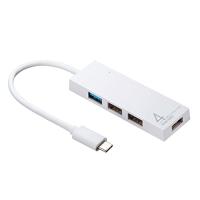 サンワサプライ USB Type-C コンボハブ(4ポート) ホワイト USB-3TCH7W | O.D.C