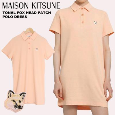 メゾンキツネ　MAISON KITSUNE ポロシャツ　ピンク MAISON KITSUNE（メゾン キツネ） 美品 23SS MAISON KITSUNE GOLF