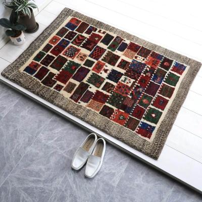 ギャッベ/ラティーフ 127×85cm イラン産 手織り リビング ギャッベ/ラティーフ 127×85cm イラン産 手織り リビング