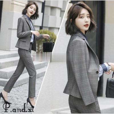 美品 ヒルトン パンツスーツ 大きいサイズ 19号 グレー チェック 高級素材 TWグレンチェックスーツ（同素材ベストあり）｜メンズファッション通販