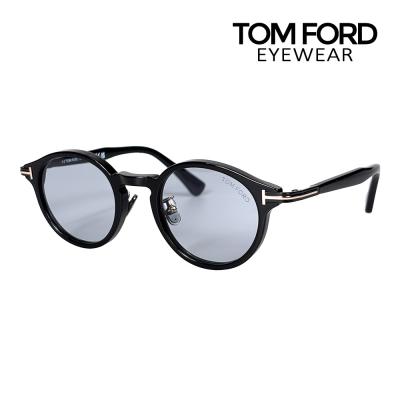 美品　TOM FORD ラウンド型サングラス ブラック トムフォード TOM FORD サングラス ラウンド（TOM FORD）の