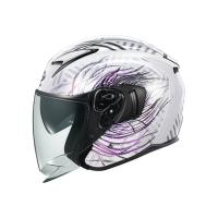 外部倉庫在庫有り OGK オージーケーカブト ヘルメット EXCEED2 PLUMEホワイトパープル プルーム XSサイズ(53-54) | OCCroom’sヤフー店