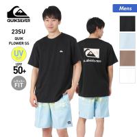 QUIKSILVER/クイックシルバー メンズ 半袖 ラッシュガード Tシャツ Tシャツ UVカット UPF50+ 水着 プール 海水浴 ビーチ QLY232007 | OC STYLE