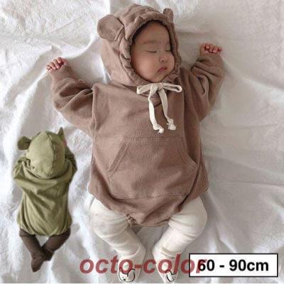 耳付きパーカー（ベビー用ロンパース、カバーオール）｜ベビー服