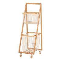 弘益 LIV キャリーバスケットワゴンL W385×D455×H1180mm ホワイト LIV-CL2(WH) | かぐの窓口 Yahoo!店