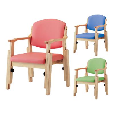 新品】介護椅子 手掛け付き肘付チェア TKC-03V ピンク