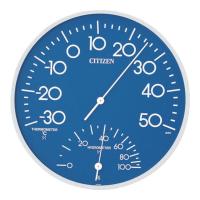 シチズン 温湿度計 ブルー 直径300×奥行39mm | オフィス家具通販のオフィスコム