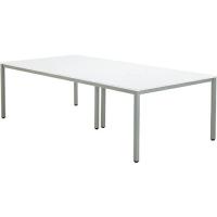 OAミーティングテーブル W2400 幅2400×奥行1200×高さ700mm ホワイトRF-ATD-2412-AF2 | オフィス家具マート