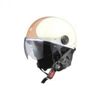 (同梱不可)リード工業 LEAD O-ONE ハーフヘルメット アイボリー×ブラウン | オフィス ユー