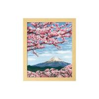 (同梱不可)7386 オリムパス ししゅうキット　フレーム　桜と富士山 | オフィス ユー