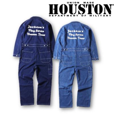 HOUSTON メンズつなぎ、オールインワン（サイズ（S/M/L）：M