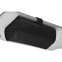 [Cicogna] 車用 メガネホルダー サングラス 眼鏡 収納 ケース PU 汎用 車載 サンバイザー 取付簡単 シンプル (ブラック) | お買い得STORE