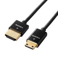 エレコム mini HDMI ケーブル 1.5m 4K × 2K対応 スーパースリム ブラック DH-HD14SSM15BK | お買い得STORE