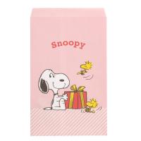 スヌーピー 紙平袋 8枚入り (ギフト) ラッピング ギフトバッグ 封筒 ピンク SNOOPY スヌーピーグッズ おしゃれ かわいい ギフト プレゼント | おかいものSNOOPY