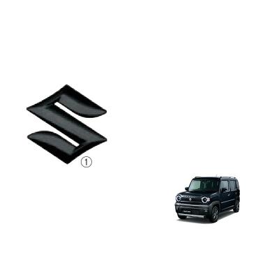 スズキハスラー純正フロントグリル改凹部分スムージング+Bigエンブレム