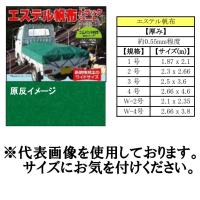 エステル帆布トラックシート W-3 1トン〜2トン車用 2660×3800　グリーン色　モリリン(株) | OKツールYahoo!店