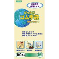 ぴったり　ゴム手袋　Ｍサイズ １００枚入　オカモト　全国一律送料無料　 | 大久保薬局