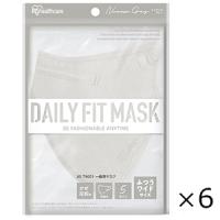 ＤＡＩＬＹ　ＦＩＴ　ＭＡＳＫ　立体　ふつうワイドサイズ　ニュアンスグレー ５枚入　6個セット アイリスオーヤマ　全国一律送料無料 | 大久保薬局