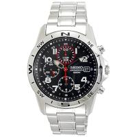 【正規品】海外SEIKO 海外セイコー 腕時計 SND375P1 メンズ クロノグラフ シルバー/ブラック | フリースタイルヤフー店