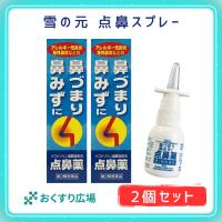 雪の元点鼻スプレー 30mL×2本セット 鼻づまり 鼻みずに アレルギー性鼻炎 点鼻薬 第2類医薬品 | おくすり広場