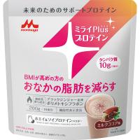ミライ　Ｐｌｕｓ　プロテイン　ミルク　ココア味　ホエイ　＆　ソイプロテイン　パウダー　200ｇ（10食分）　2個 | おくすりやさん