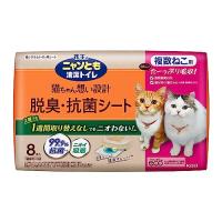 ニャンとも清潔トイレ 脱臭・抗菌シート 複数ねこ用 8枚入 猫用システムトイレシート システムトイレ用 | OLC-store