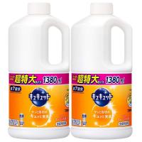 まとめ買いキュキュット 除菌 食器用洗剤 オレンジ 詰め替え用 スーパージャンボサイズ 1380ml ×2個 | OLC-store