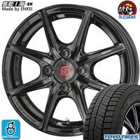 期間限定 送料無料 【2023年製】155/65R14 75Q トーヨー OBSERVE GIZ2 新品 スタッドレスタイヤ ホイール4本セット 共豊  SEIN EK 14インチ ブラック | オールドギア