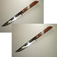 セットの2 Kiwiステンレススチール、ナイフ木製ハンドル# 501 | オーエルジー
