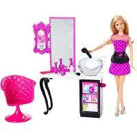 バービー Barbie Malibu Ave Salon with Doll Playset CMM55  並行輸入品 | オーエルジー