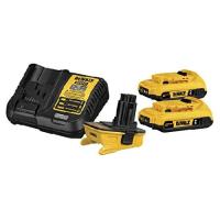 DEWALT 20V MAX Battery Adapter Kit, 18V to 20V, 2 Batteries and Charger Included (DCA2203C) | オーエルジー