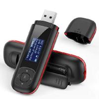 AGPtEK U3 8GB MP3プレーヤー USBフラッシュドライブ付き 音楽プレーヤー 録音 FMラジオ 最大32GBまで対応 ブラック MU3B-PF(並行輸入品) | オーエルジー
