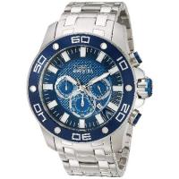 Invicta Men's 26075 Pro Diver Quartz Chronograph Blue Dial Watch | オーエルジー
