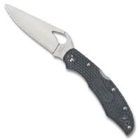 Spyderco Byrd Cara Cara 2 Lightweight Knife with 3.75" Stainless Steel Blade and Gray Non-Slip FRN Handle - PlainEdge - BY03PGY2(並行輸入品) | オーエルジー