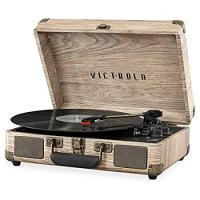 Victrola Vintage 3-Speed Bluetooth Portable Suitcase Record Player with Bui（並行輸入品） | オーエルジー