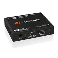 J-Tech Digital 18Gbps Digital/Analog Audio HDMI Embedder Inserter Support 4K@60Hz 4:4:4 HDR CEC HDCP2.2/1.4 with TOSLINK Optical 3.5mm Audio Input Opt | オーエルジー