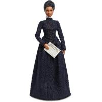 Barbie Inspiring Women Doll, Ida B. Wells Collectible with Blue Dress and Newspaper Accessory | オーエルジー