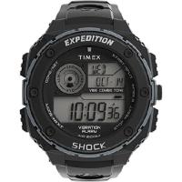 Timex Expedition Vibe Shock 腕時計, ブラック/グレー, クロノグラフ。 | オーエルジー