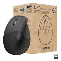 Logitech Lift for Business Left, Vertical Ergonomic Mouse - Left-Handed, Wireless, Bluetooth or Secured Logi Bolt USB, Quiet clicks, Globa(並行輸入品) | オーエルジー