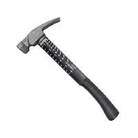 Boss Hammer Construction Grade Ti64 Titanium Hammer with Tough-Fiber Shock-Absorbing Fiberglass Handle - 16 oz, No-Slip Grip, Milled Faced - BH16TIPFM | オーエルジー