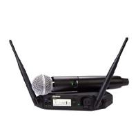 Shure GLXD24+/SM58 Dual Band Pro Digital Wireless Microphone System for Church, Karaoke, Vocals - 12-Hour Battery Life, 100 ft Range | SM58 Handheld V | オーエルジー