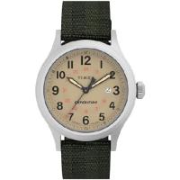 Timex メンズ Expedition North Sierra 40mm 腕時計, グリーン/ナチュラル, One Size, 40mm Expedition North Sierra | オーエルジー