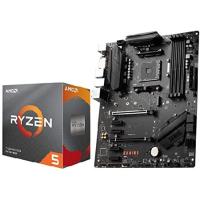 Micro Center AMD Ryzen 5 3600 Procesador de computadora desbloqueado de 6 n?cleos y 12 hilos con Wraith Stealth Cooler Bundle con MSI B550 Gaming GEN3 | オーエルジー